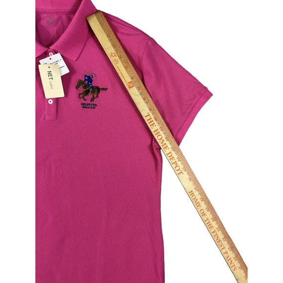 NWT Net Ladies Pink Short Sleeve Polo Shirt‎ Sz XXL - Picture 4 of 7